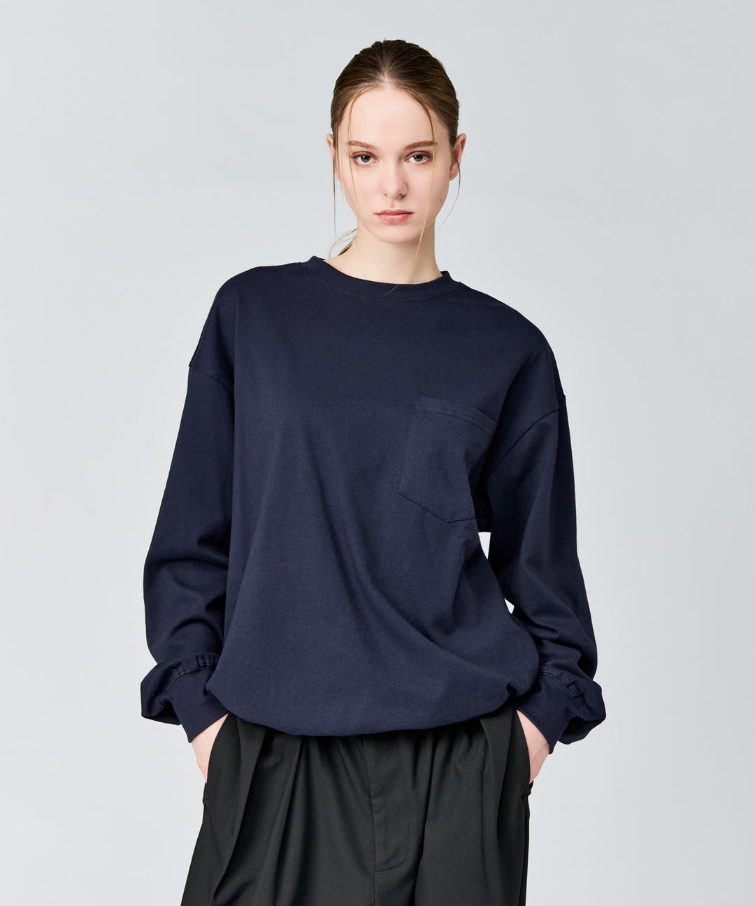 WETTEMPT｜ウィテンプト】BASIC DRAWSTRING L/S TEE / ベーシック 