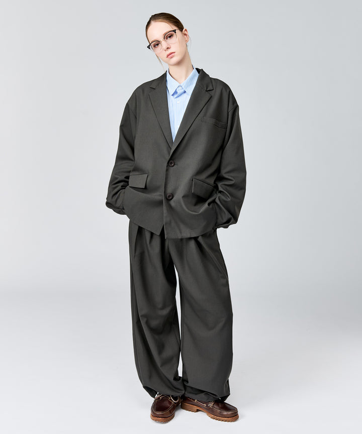 WETTEMPT｜ウィテンプト】 TECH 2 TUCK EASY SLACKS / テック2タック