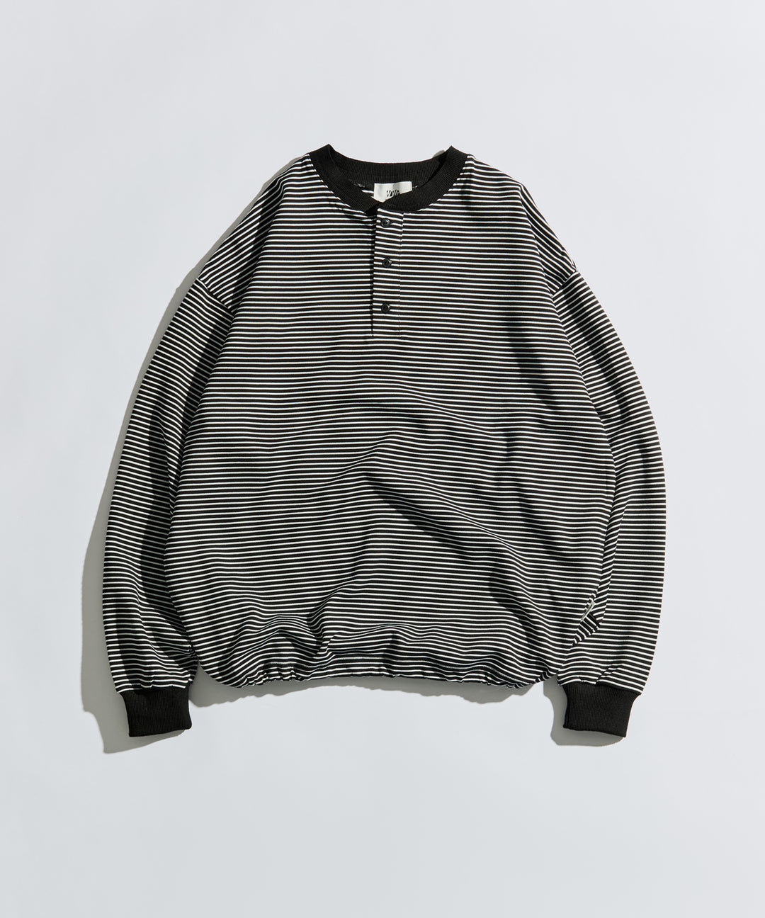 WETTEMPT｜ウィテンプト】HENLEY NECK BORDER L/S TEE / ヘンリー