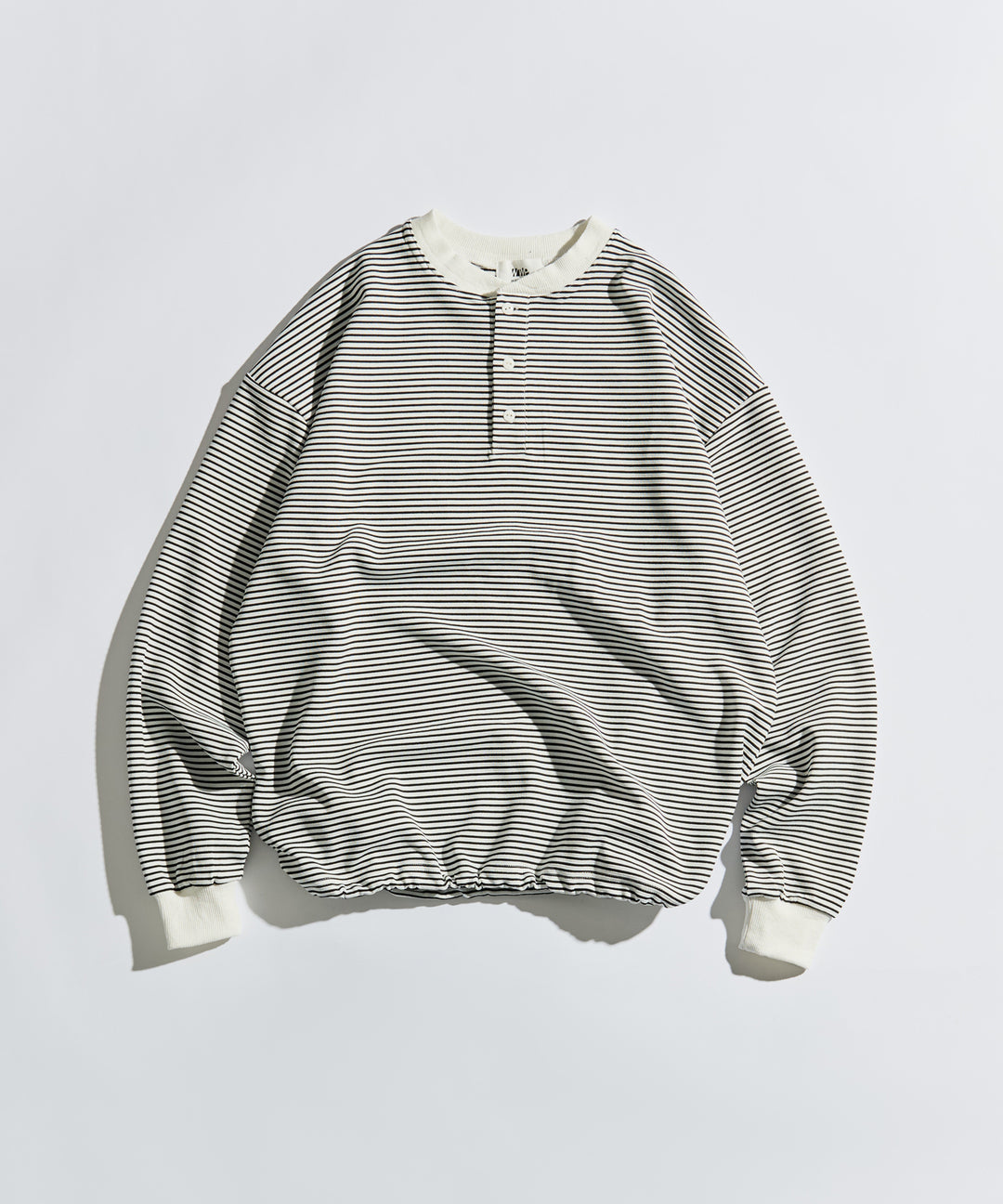 WETTEMPT｜ウィテンプト】HENLEY NECK BORDER L/S TEE / ヘンリー