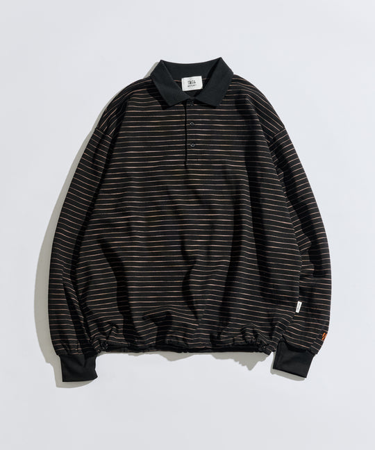 【WETTEMPT｜ウィテンプト】SKETCH BORDER L/S POLO / スケッチボーダーロングスリーブポロ