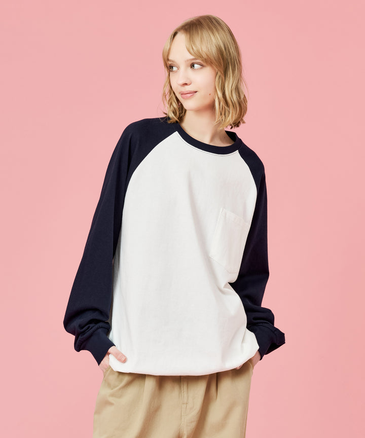 WETTEMPT｜ウィテンプト】DRAWSTRING RAGLAN L/S TEE / ドローコード