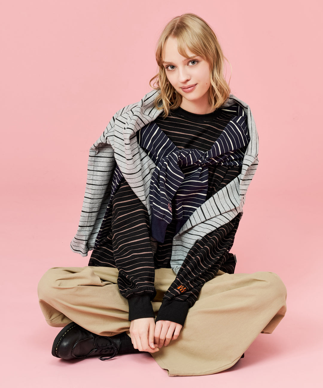WETTEMPT｜ウィテンプト】SKETCH MULTI BORDER L/S TEE / スケッチ