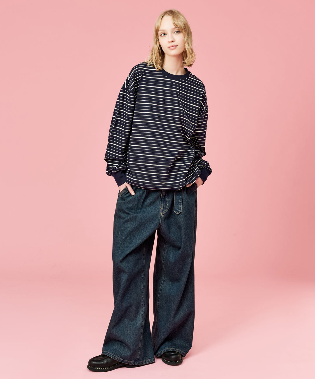 WETTEMPT｜ウィテンプト】SKETCH MULTI BORDER L/S TEE / スケッチ