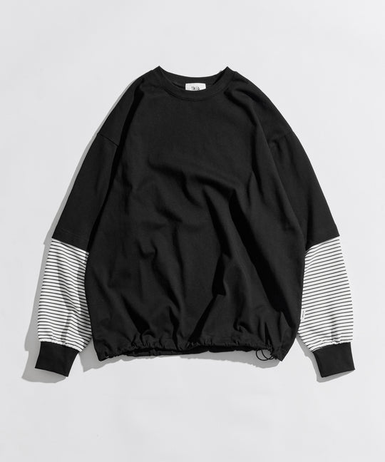 【WETTEMPT｜ウィテンプト】LAYERED LIKE BORDER L/S TEE / レイヤードライクボーダーロンT