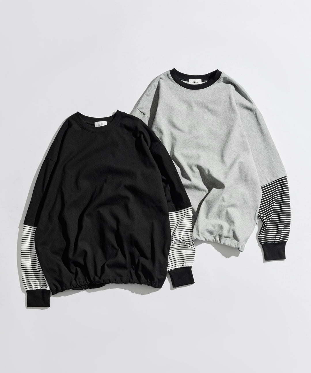 WETTEMPT｜ウィテンプト】LAYERED LIKE BORDER L/S TEE / レイヤード