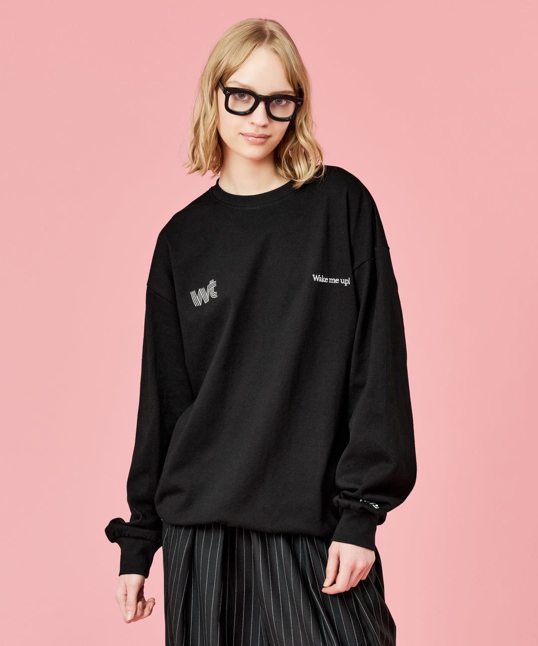 WETTEMPT｜ウィテンプト】DRAWSTRING EMBROIDERY L/S TEE / ドロー