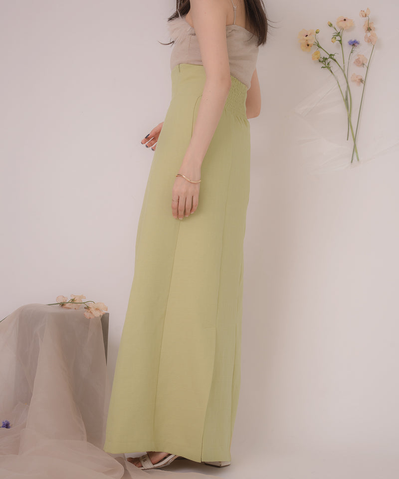 side cut maxi tight skirt / サイドカットマキシタイトスカート