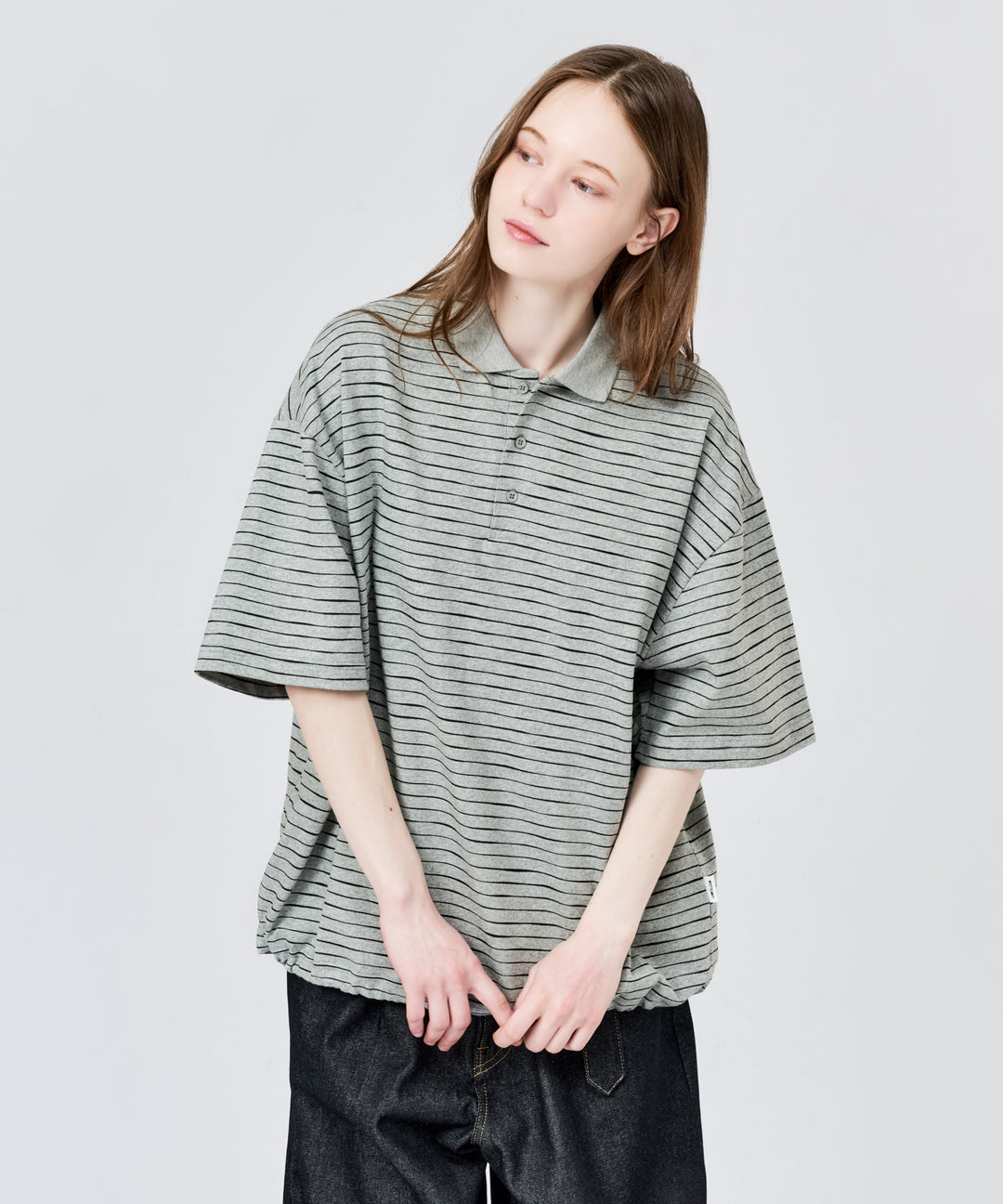 WETTEMPT｜ウィテンプト】SKETCH BORDER S/S POLO / スケッチボーダーS