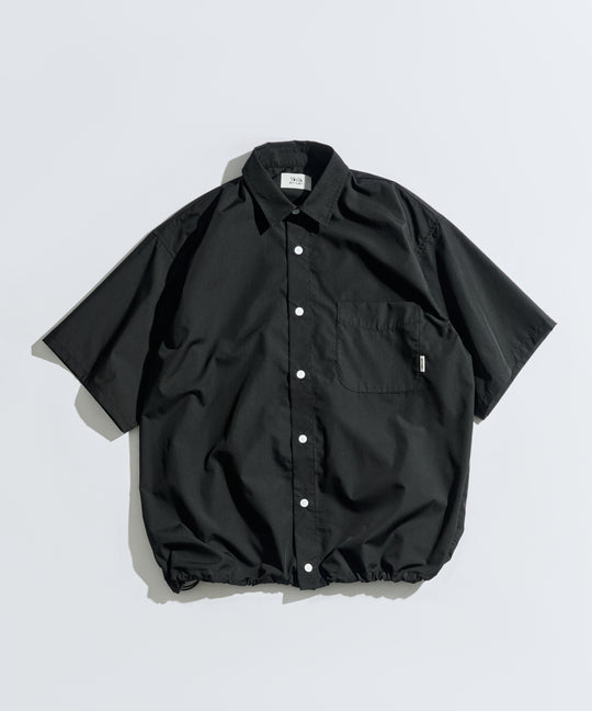 【WETTEMPT｜ウィテンプト】DRAWSTRING REGULAR S/S SHIRT / ドローコードレギュラーS/Sシャツ