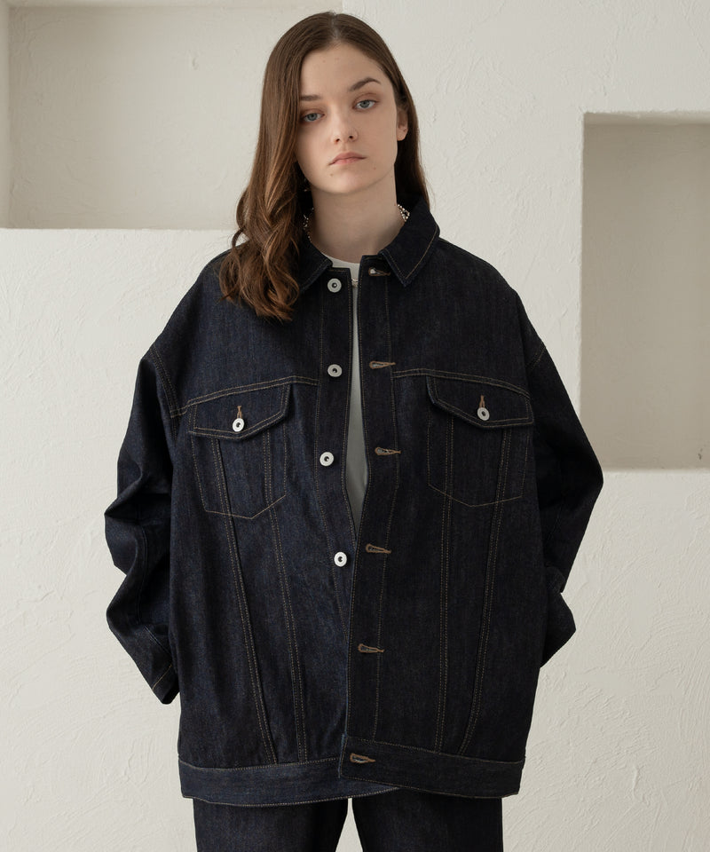 【selleglant｜セレグランテ】RIGIT DENIM ARM SLIT JACKETKET/リジットデニムアームスリットジャケット