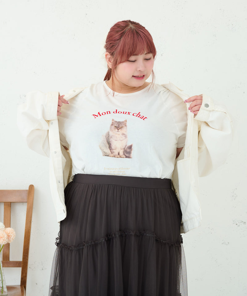 CAT T-SHIRT/ねこちゃんTシャツ