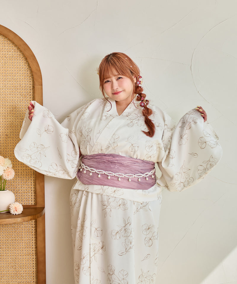 【予約商品】FLORAL YUKATA SET/花柄浴衣セット