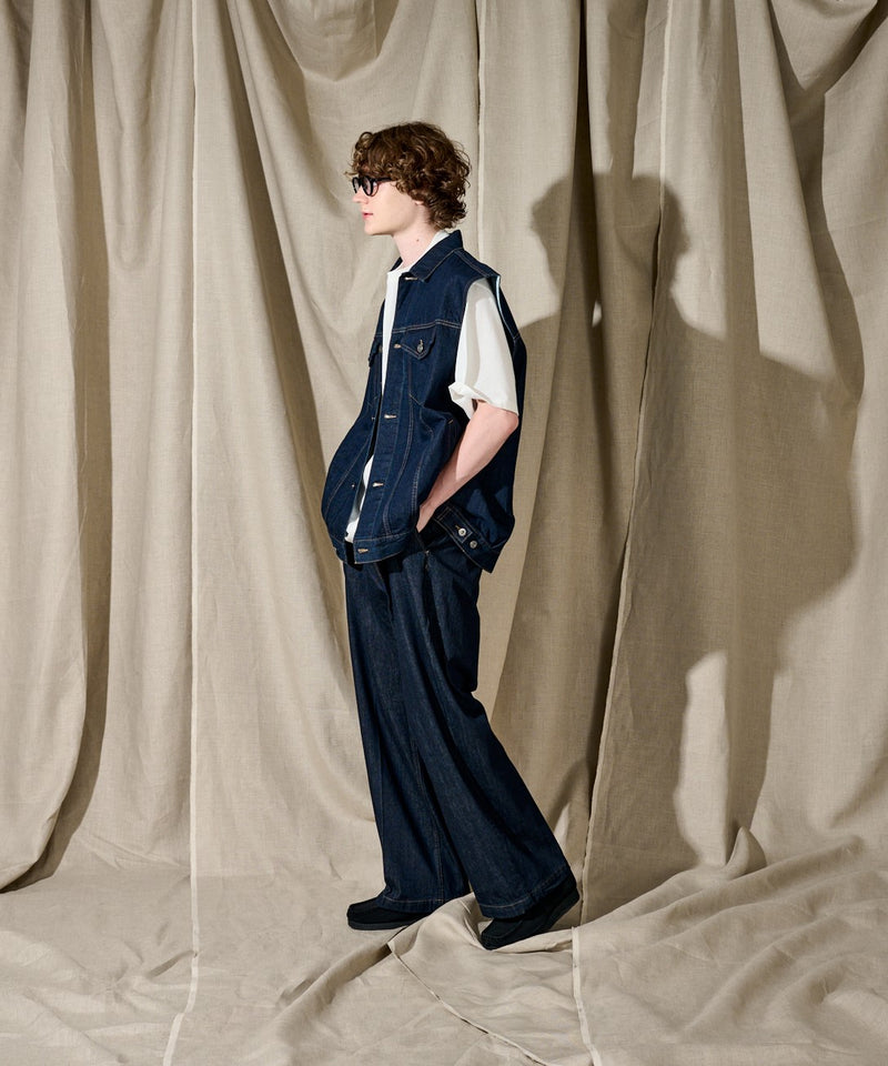 【WETTEMPT】NO SLEEVE DENIM JACKET/ノースリーブデニムジャケット