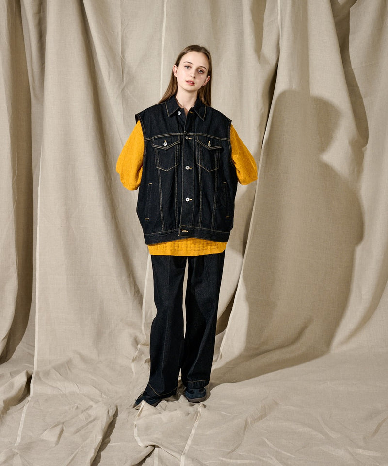 【WETTEMPT】NO SLEEVE DENIM JACKET/ノースリーブデニムジャケット