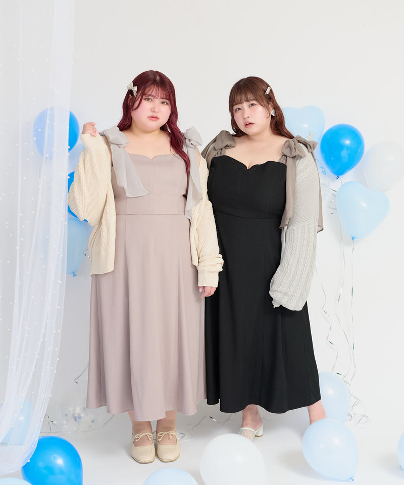 【Anniversary Special item】CHIFFON RIBBON CAMI DRESS/シフォンリボンキャミワンピース