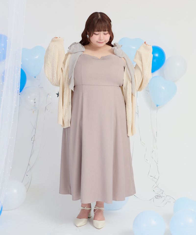 【Anniversary Special item】CHIFFON RIBBON CAMI DRESS/シフォンリボンキャミワンピース