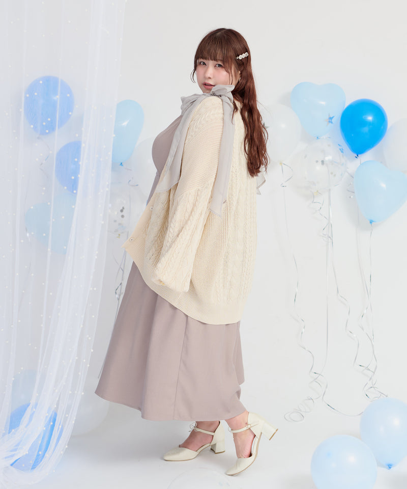 【Anniversary Special item】CHIFFON RIBBON CAMI DRESS/シフォンリボンキャミワンピース