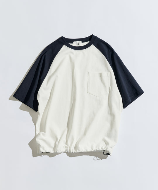 【WETTEMPT｜ウィテンプト】DRAWSTRING RAGLAN S/S TEE / ドローコードラグラン S/S T