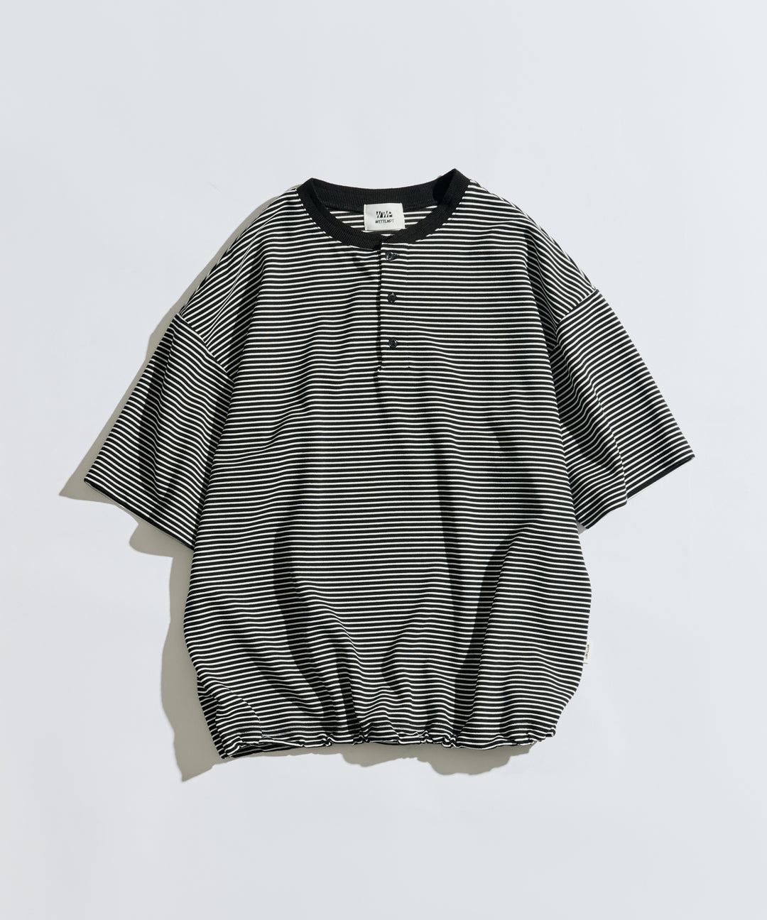WETTEMPT｜ウィテンプト】HENLEY NECK BORDER S/S TEE / ヘンリー