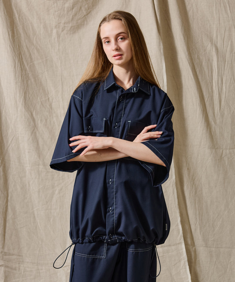 【WETTEMPT｜ウィテンプト】STITCH BALLOON WORK SHIRT /ステッチバルーンワークシャツ