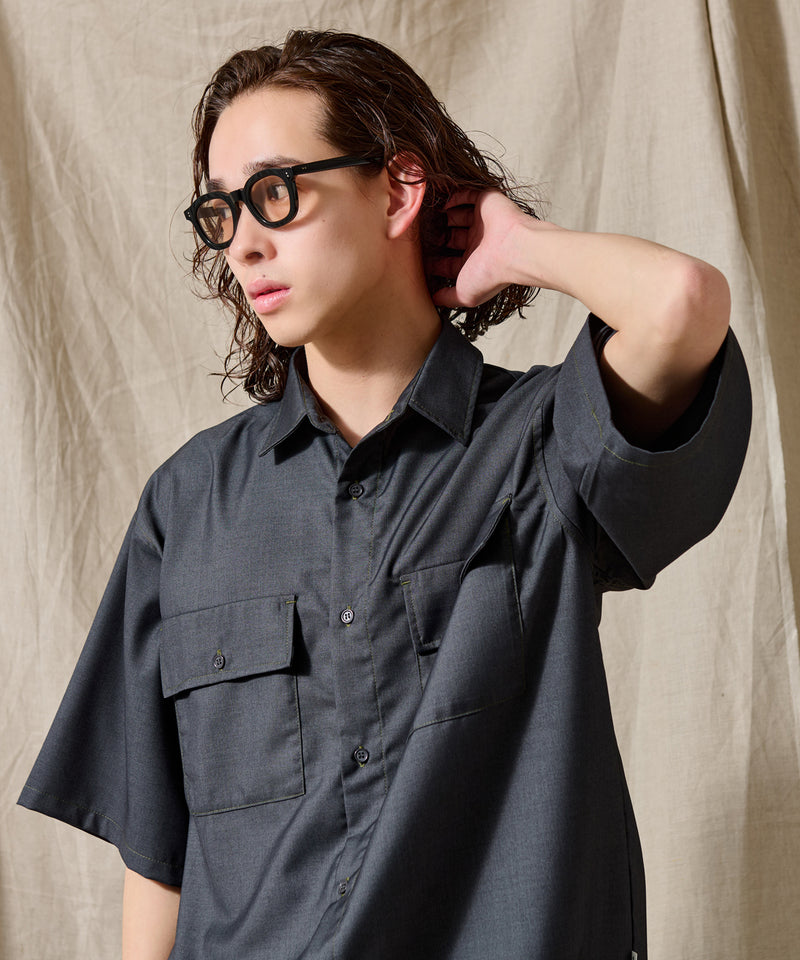 【WETTEMPT｜ウィテンプト】STITCH BALLOON WORK SHIRT /ステッチバルーンワークシャツ