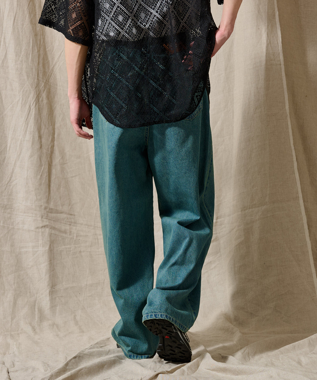 WETTEMPT|ウィテンプト】 OVER DYED WIDE DENIM PANTS WETTEMPT|ウィテンプト】 OVER DYED WIDE DENIM PANTS