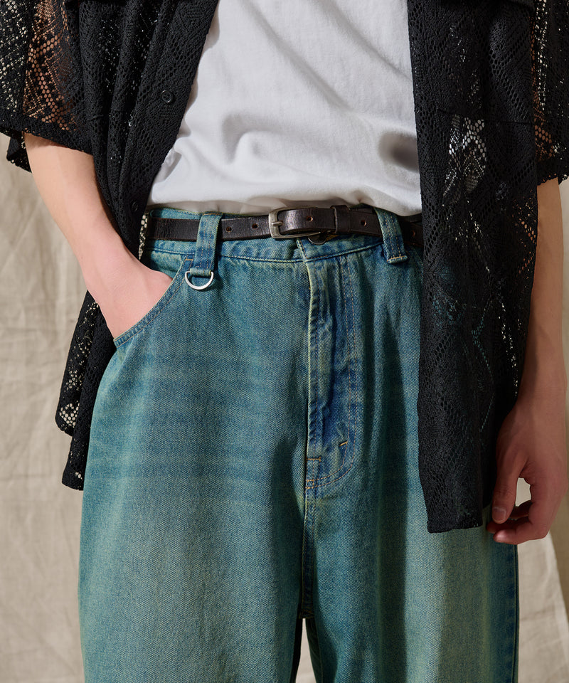 【WETTEMPT｜ウィテンプト】 OVER DYED WIDE DENIM PANTS /オーバーダイワイドデニムパンツ