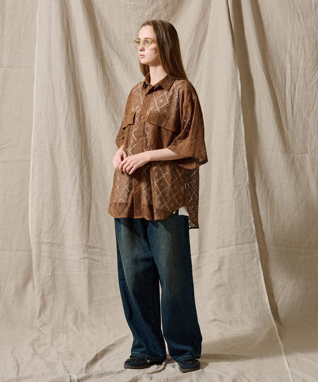 WETTEMPT｜ウィテンプト】 OVER DYED WIDE DENIM PANTS