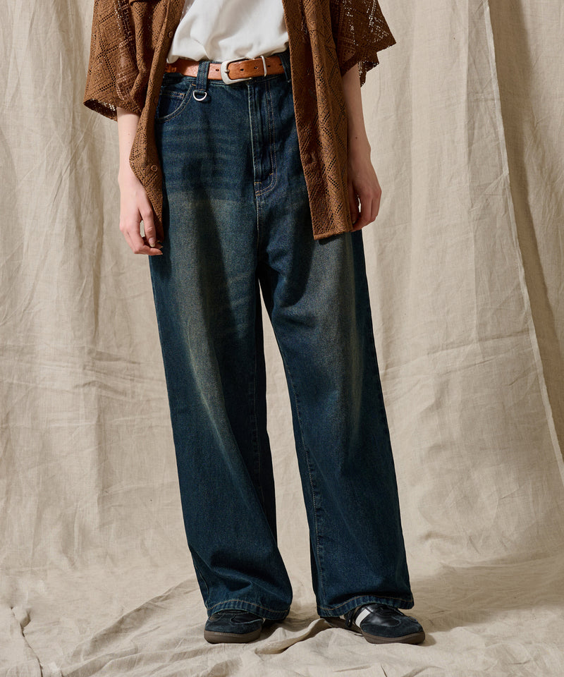 【WETTEMPT｜ウィテンプト】 OVER DYED WIDE DENIM PANTS /オーバーダイワイドデニムパンツ