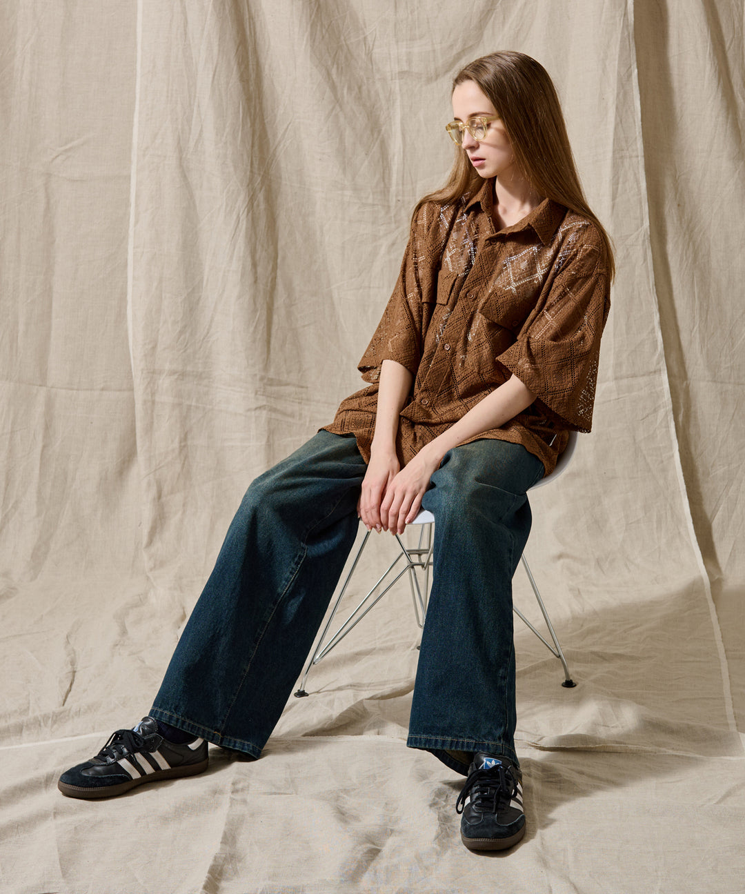 WETTEMPT｜ウィテンプト】 OVER DYED WIDE DENIM PANTS