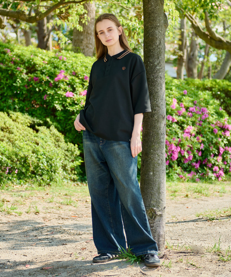 【WETTEMPT｜ウィテンプト】MOSS STITCH LOOSE POLO SHIRT / 鹿の子ルーズポロシャツ