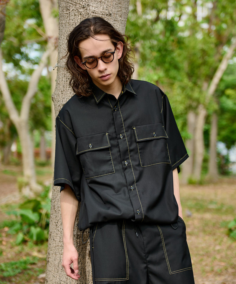 【WETTEMPT｜ウィテンプト】STITCH BALLOON WORK SHIRT /ステッチバルーンワークシャツ