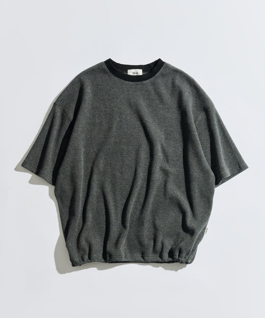 【WETTEMPT｜ウィテンプト】BICOLOR WAFFLE S/S TEE / バイカラーワッフルS/S T