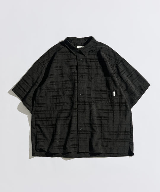 【WETTEMPT｜ウィテンプト】MATERIAL CHECK S/S SHIRT / マテリアルチェックS/Sシャツ