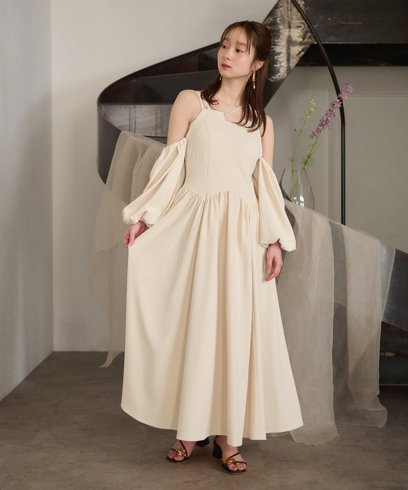 2way sleeve corset onepiece / 2wayスリーブコルセットワンピース