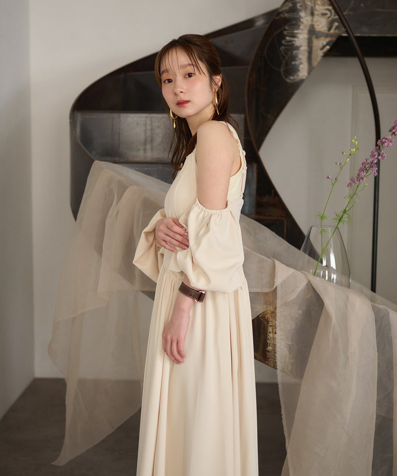 2way sleeve corset onepiece / 2wayスリーブコルセットワンピース