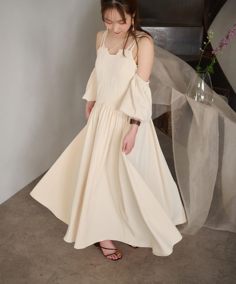 2way sleeve corset onepiece / 2wayスリーブコルセットワンピース