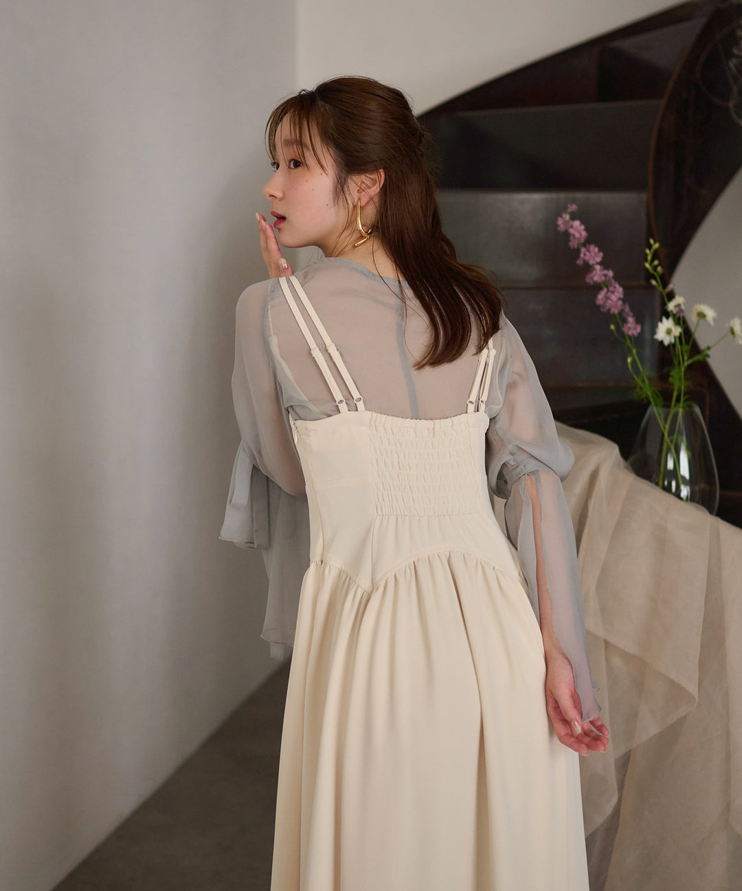 2way sleeve corset onepiece / 2wayスリーブコルセット