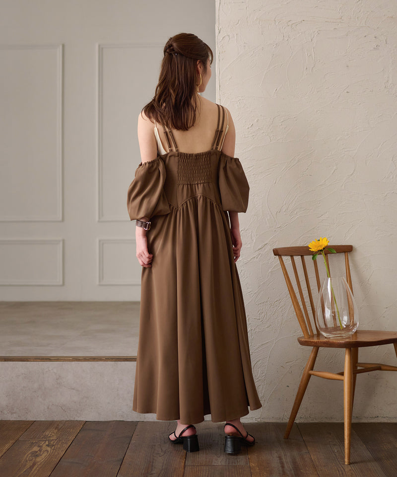 2way sleeve corset onepiece / 2wayスリーブコルセットワンピース