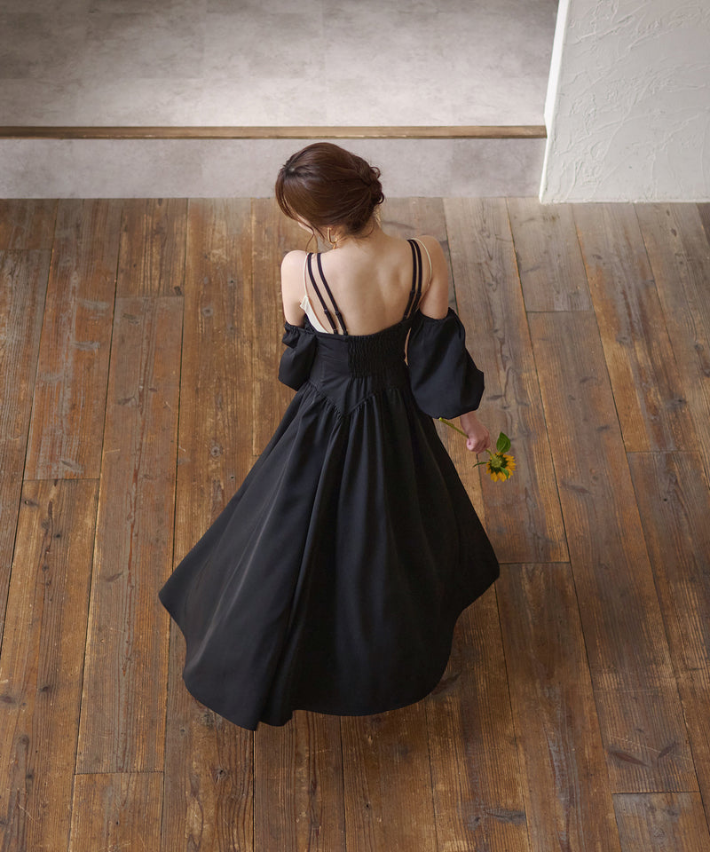 2way sleeve corset onepiece / 2wayスリーブコルセットワンピース