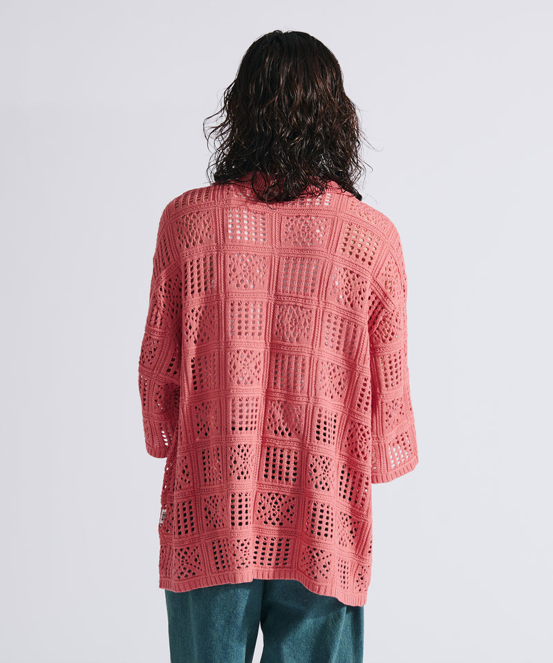 【WETTEMPT｜ウィテンプト】CROCHET KNIT SHIRT / クロシェニットシャツ