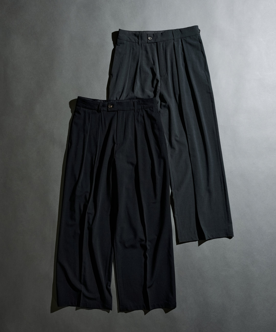 WETTEMPT｜ウィテンプト】 WOOL BLEND 2 TUCK SLACKS / ウールブレンド
