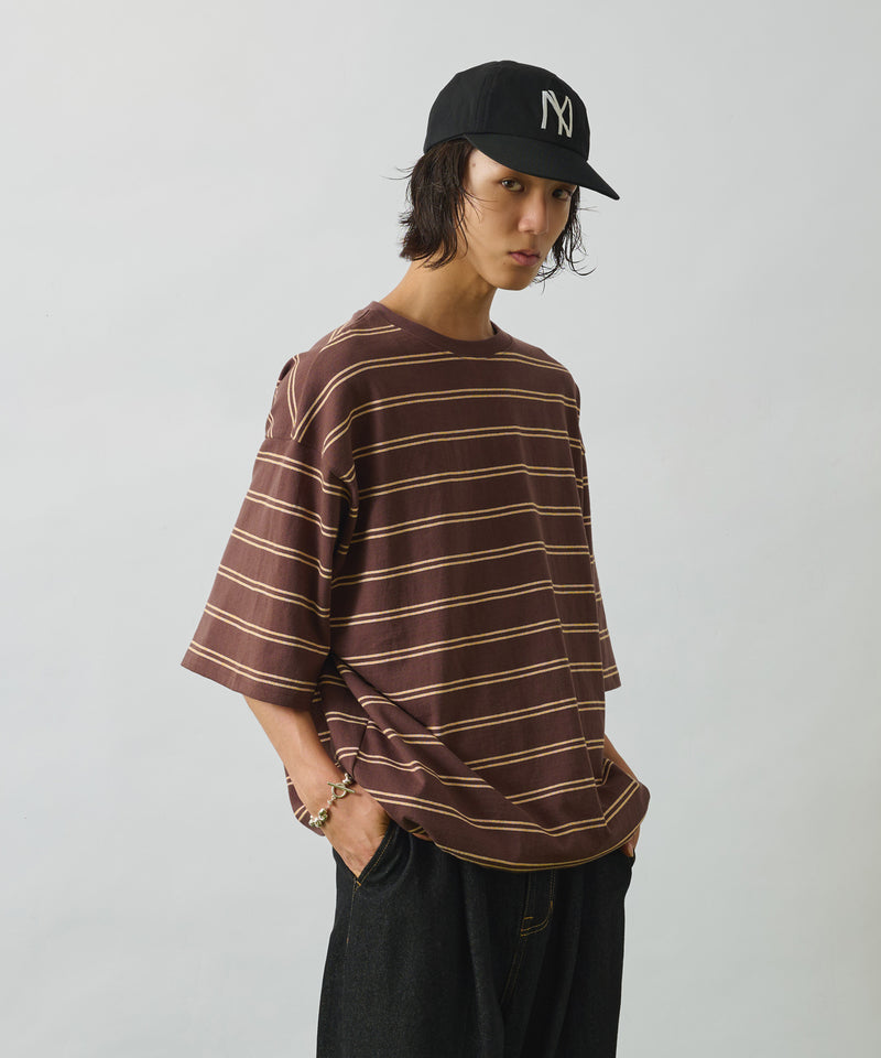 【WETTEMPT｜ウィテンプト】DRAW CORD MULTI BORDER TEE / ドローコードマルチボーダーT