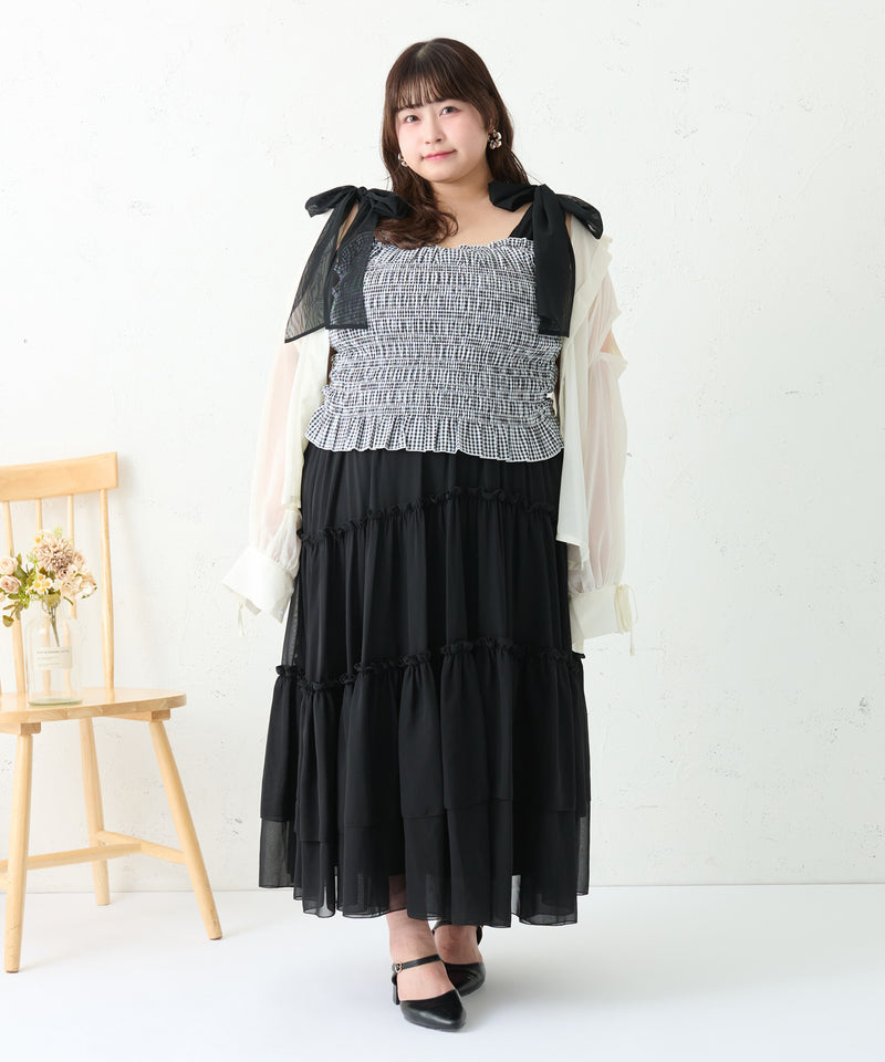 ASSORT SHIRRING CAMI/アソートシャーリングキャミ