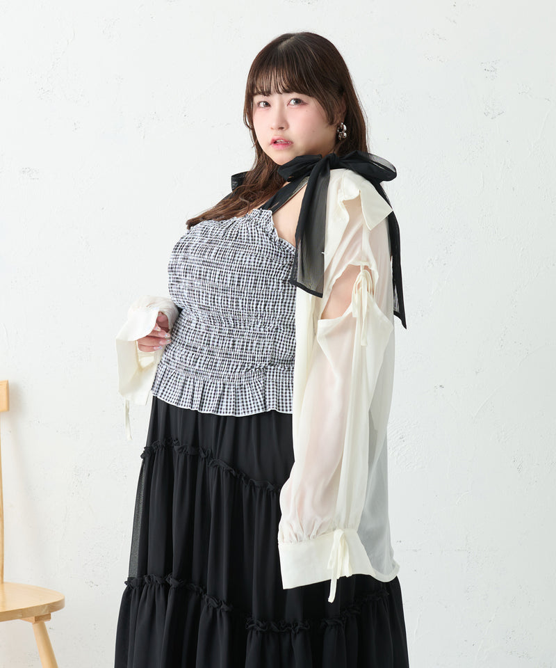 ASSORT SHIRRING CAMI/アソートシャーリングキャミ