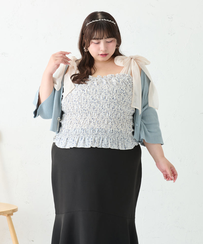 ASSORT SHIRRING CAMI/アソートシャーリングキャミ