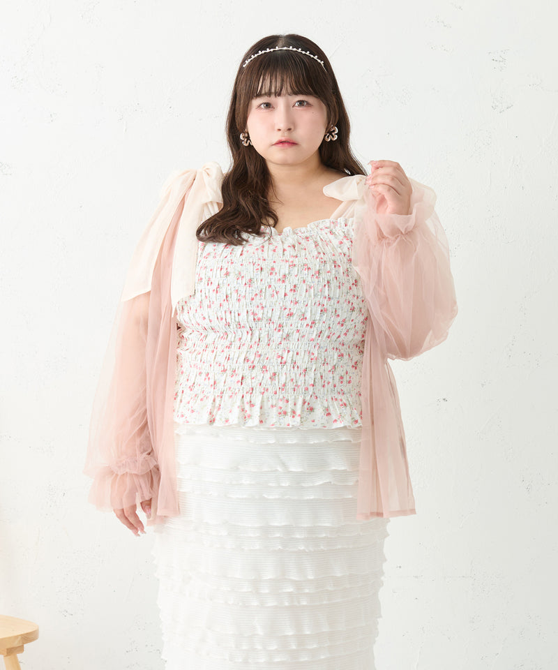 ASSORT SHIRRING CAMI/アソートシャーリングキャミ