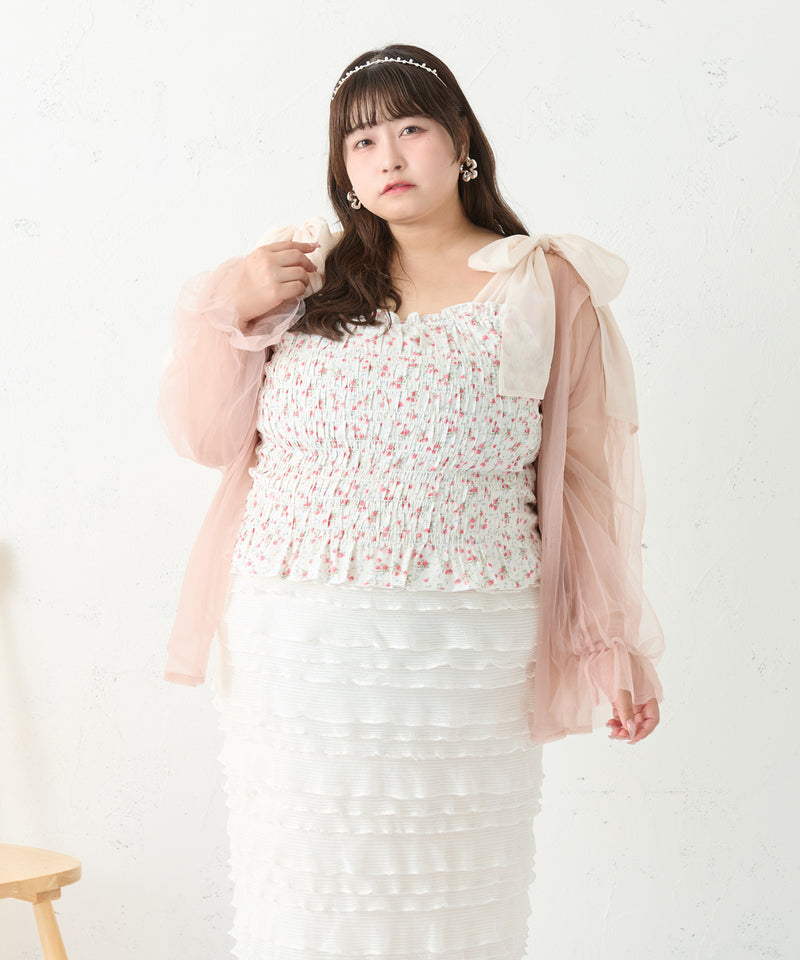 ASSORT SHIRRING CAMI/アソートシャーリングキャミ