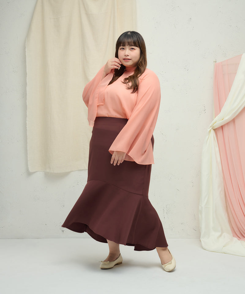 SLIT SLEEVE SHEER TOPS/スリットスリーブシアートップス